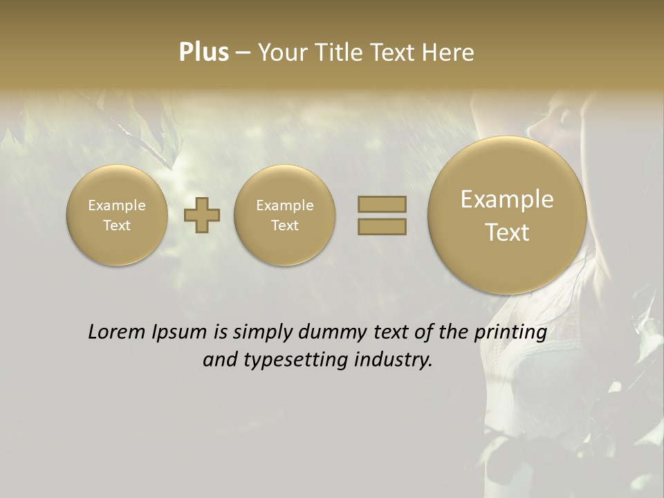 Portrait Looking Fresh PowerPoint Template