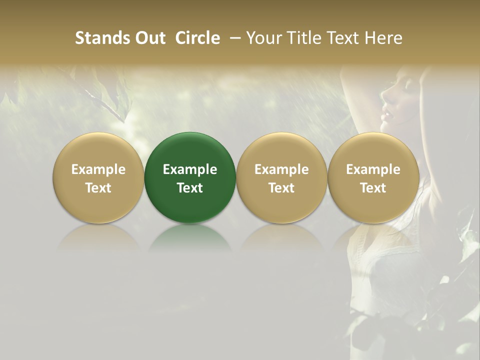 Portrait Looking Fresh PowerPoint Template