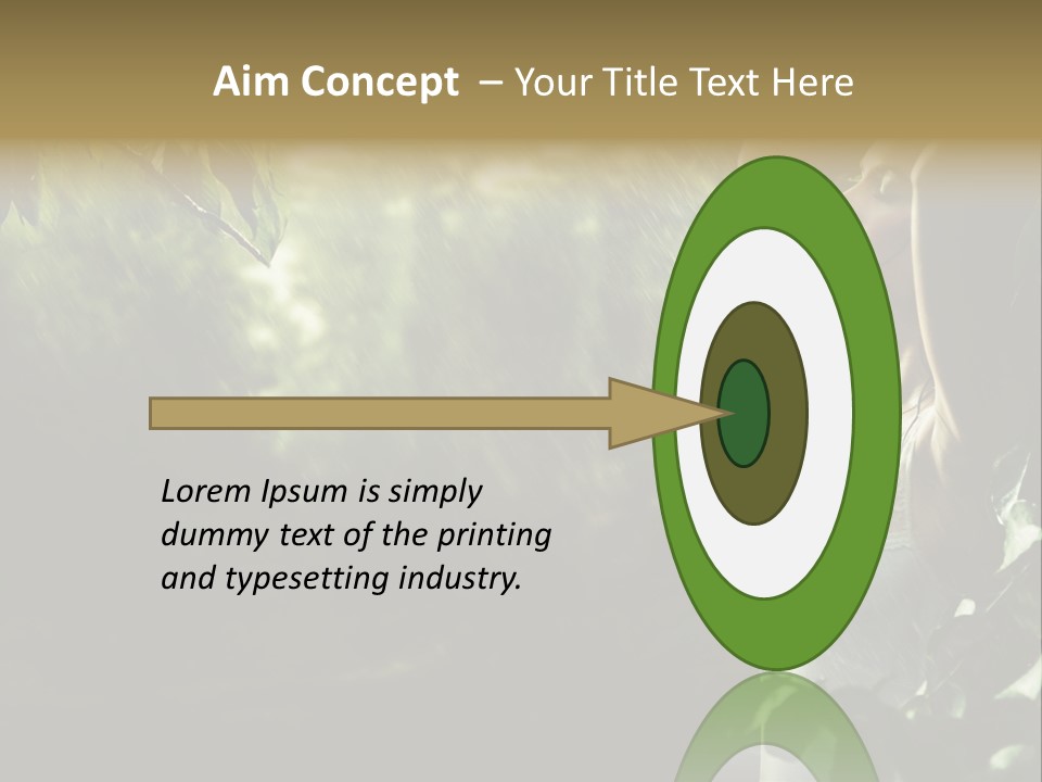 Portrait Looking Fresh PowerPoint Template