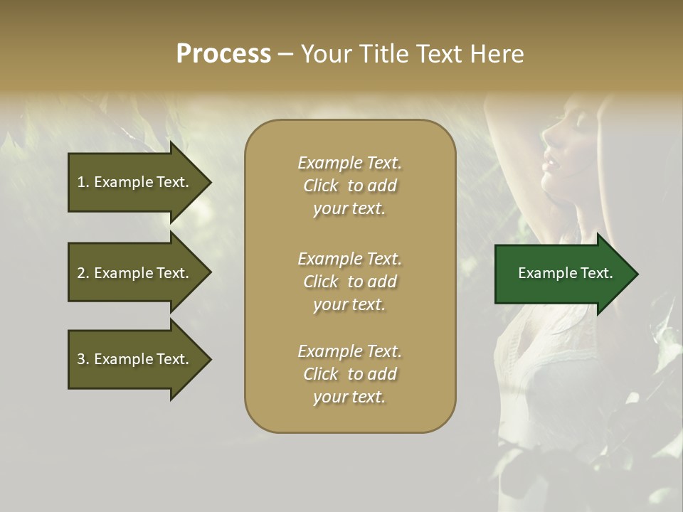 Portrait Looking Fresh PowerPoint Template