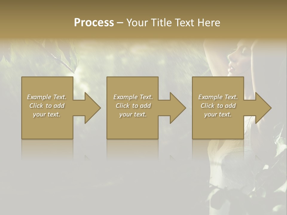 Portrait Looking Fresh PowerPoint Template