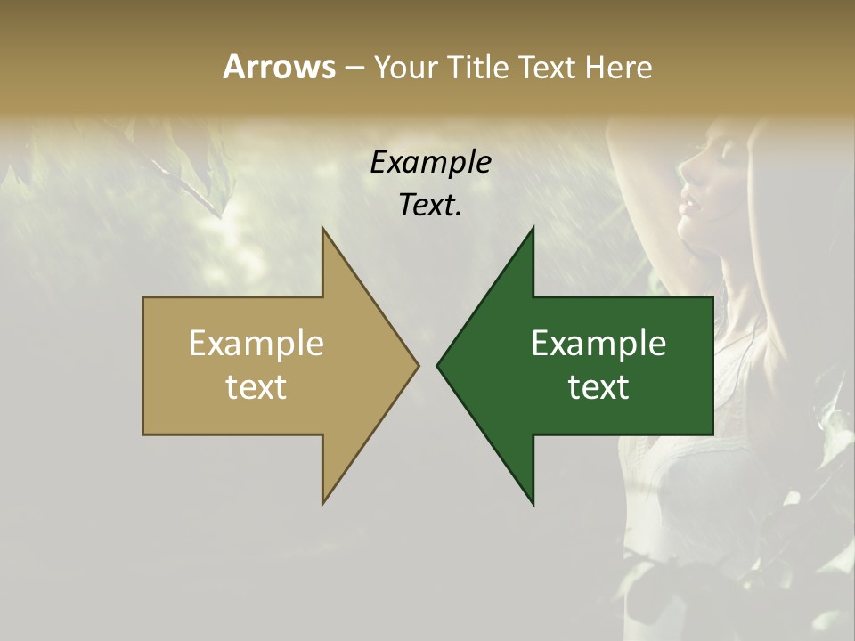 Portrait Looking Fresh PowerPoint Template