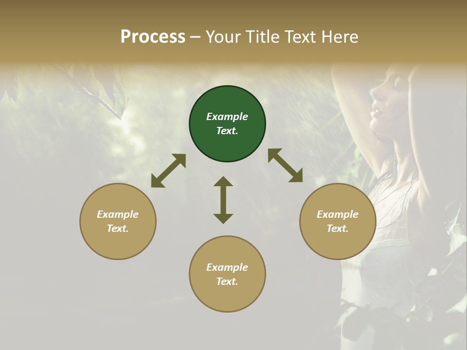 Portrait Looking Fresh PowerPoint Template