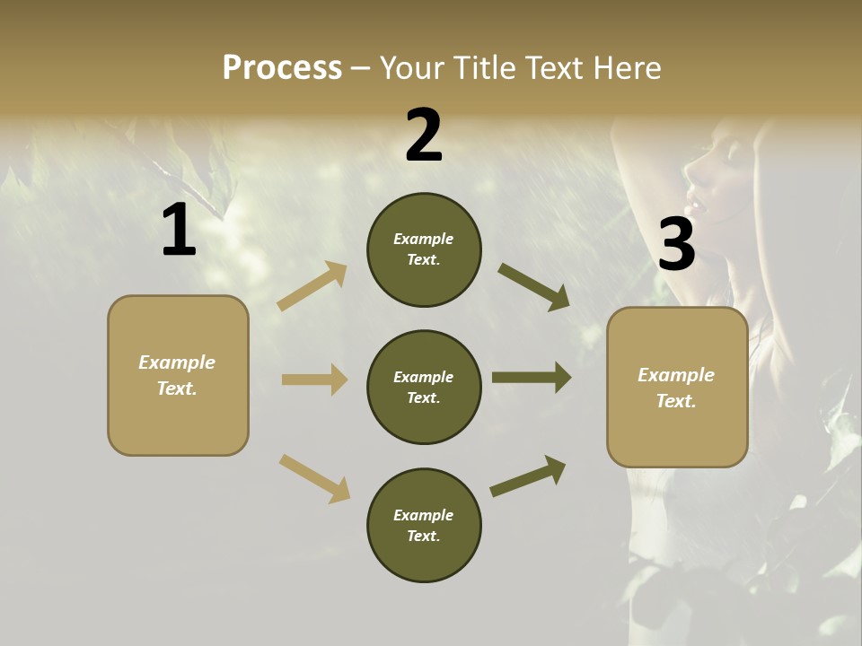 Portrait Looking Fresh PowerPoint Template