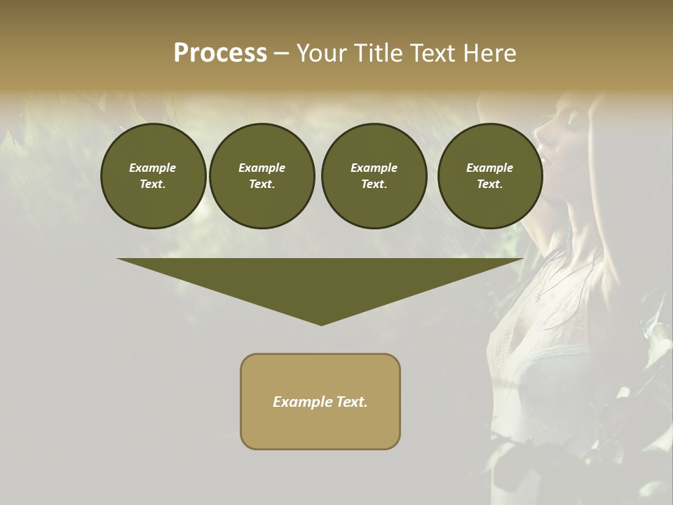 Portrait Looking Fresh PowerPoint Template