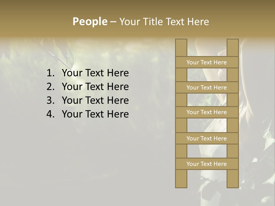 Portrait Looking Fresh PowerPoint Template