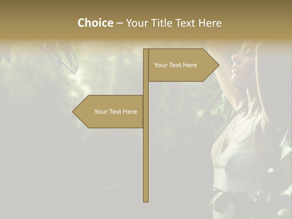 Portrait Looking Fresh PowerPoint Template
