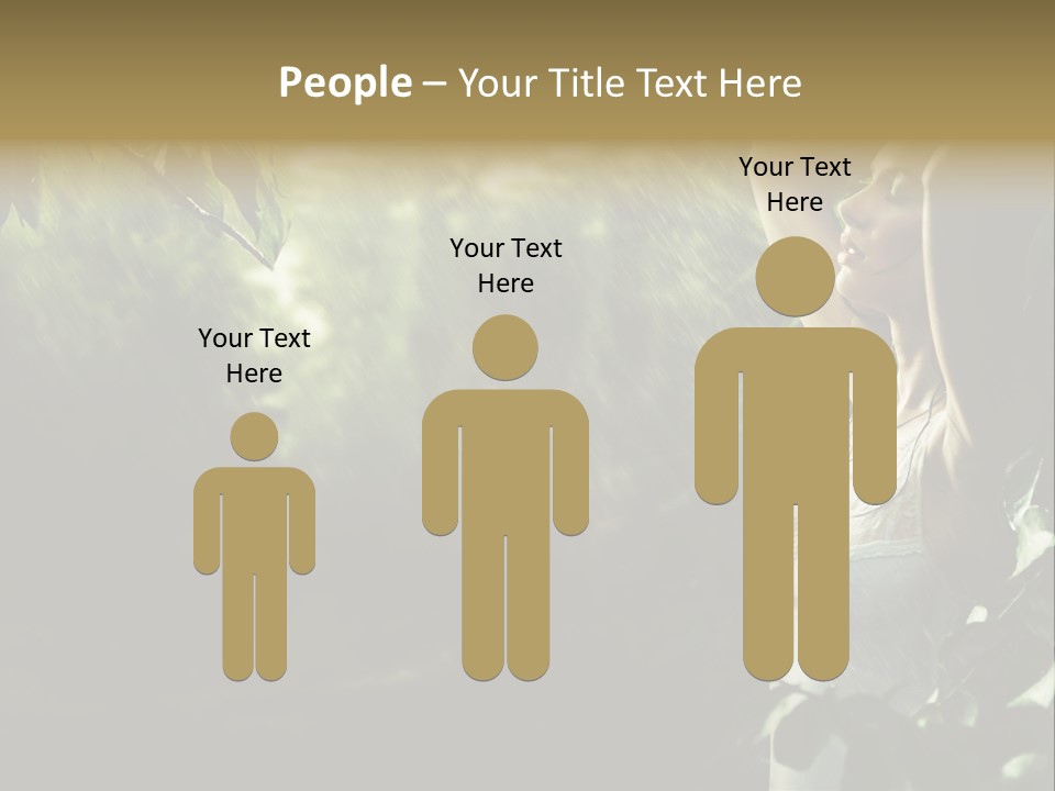 Portrait Looking Fresh PowerPoint Template