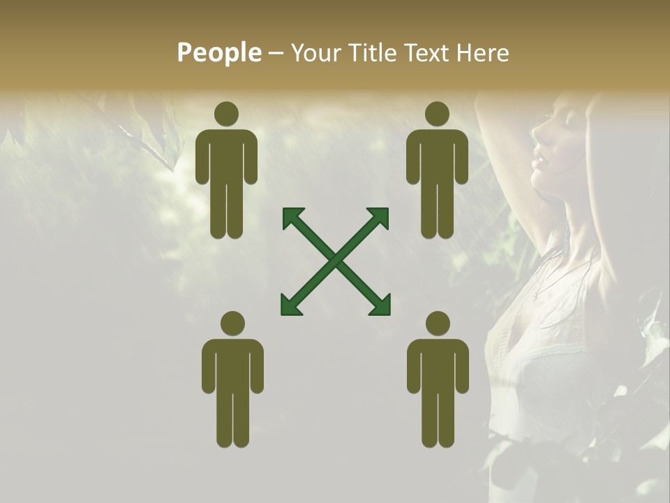 Portrait Looking Fresh PowerPoint Template