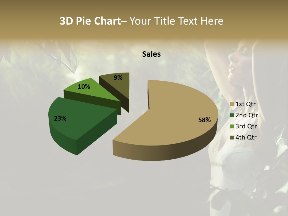 Portrait Looking Fresh PowerPoint Template
