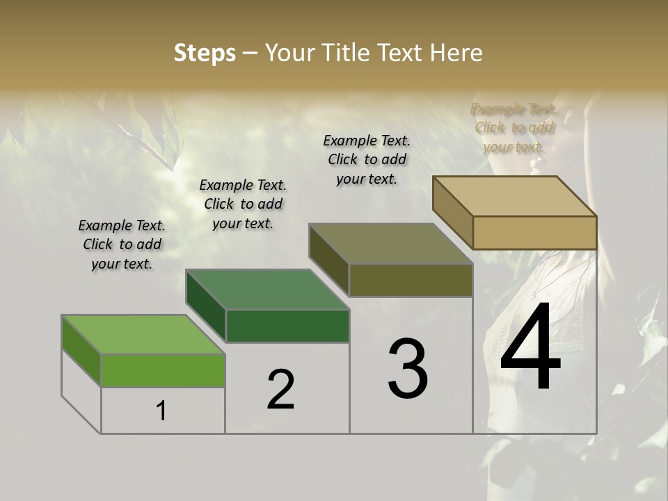 Portrait Looking Fresh PowerPoint Template
