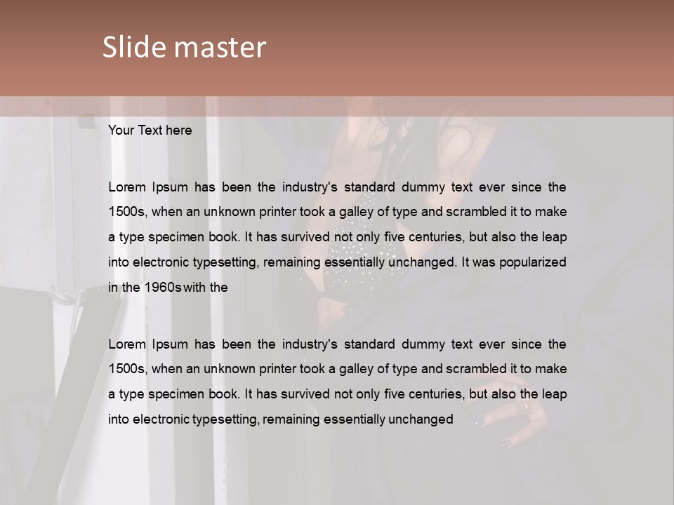 Female Tyre Pretty PowerPoint Template