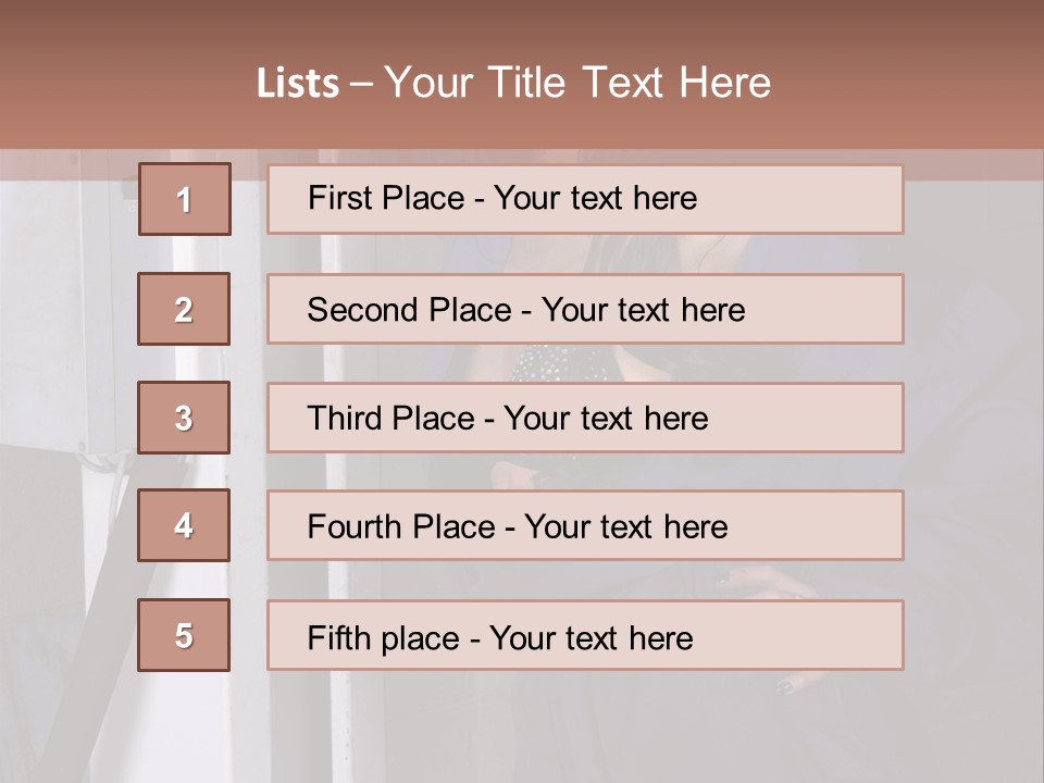 Female Tyre Pretty PowerPoint Template