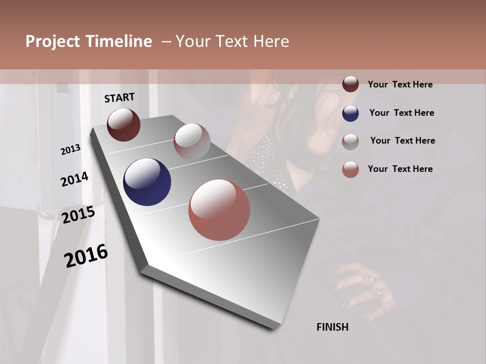 Female Tyre Pretty PowerPoint Template