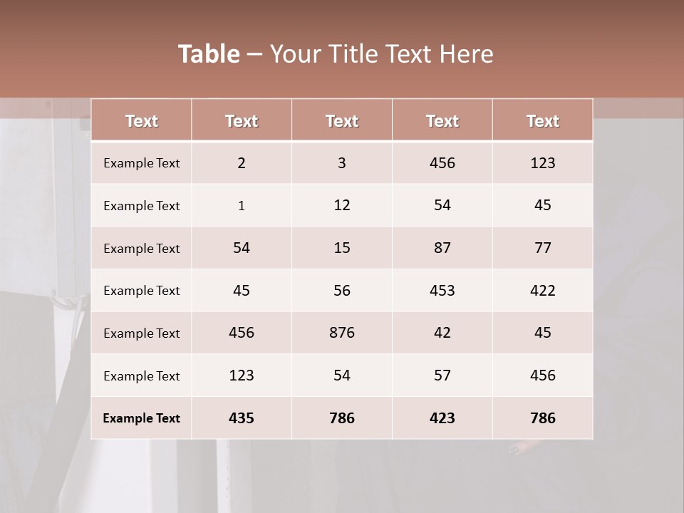 Female Tyre Pretty PowerPoint Template