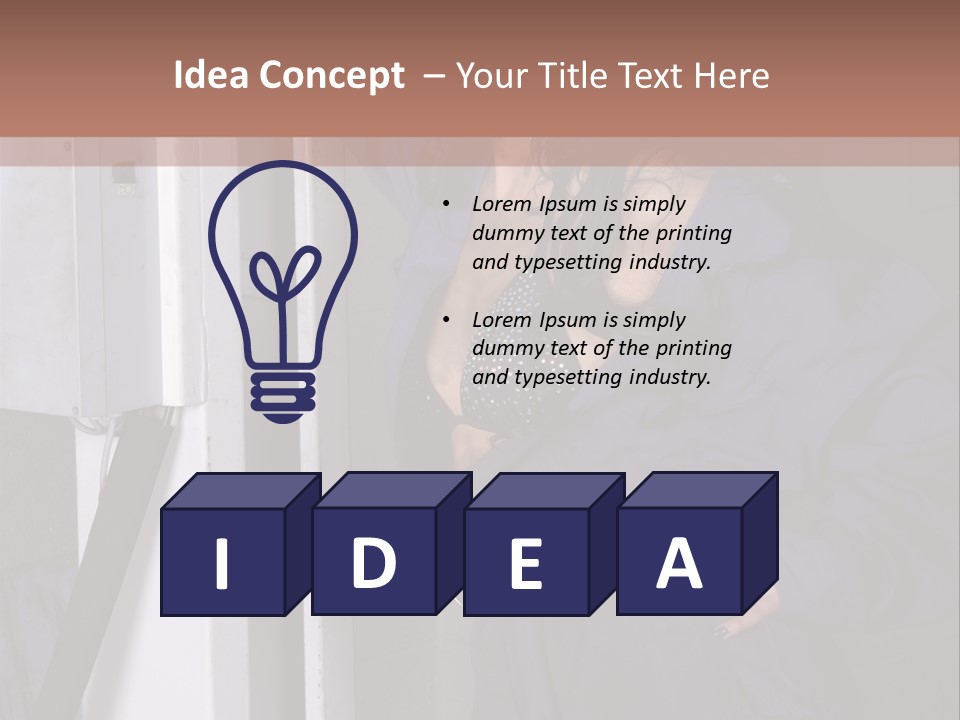 Female Tyre Pretty PowerPoint Template