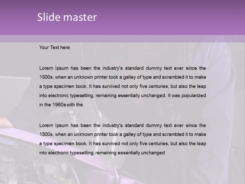 Face Lingerie Women PowerPoint Template