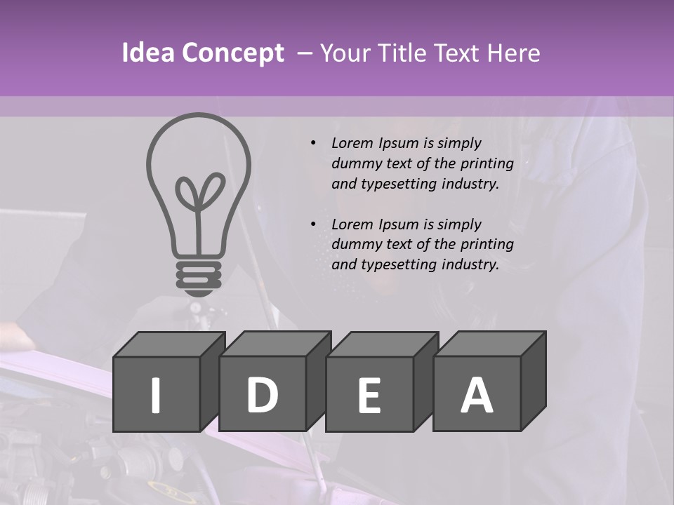 Face Lingerie Women PowerPoint Template