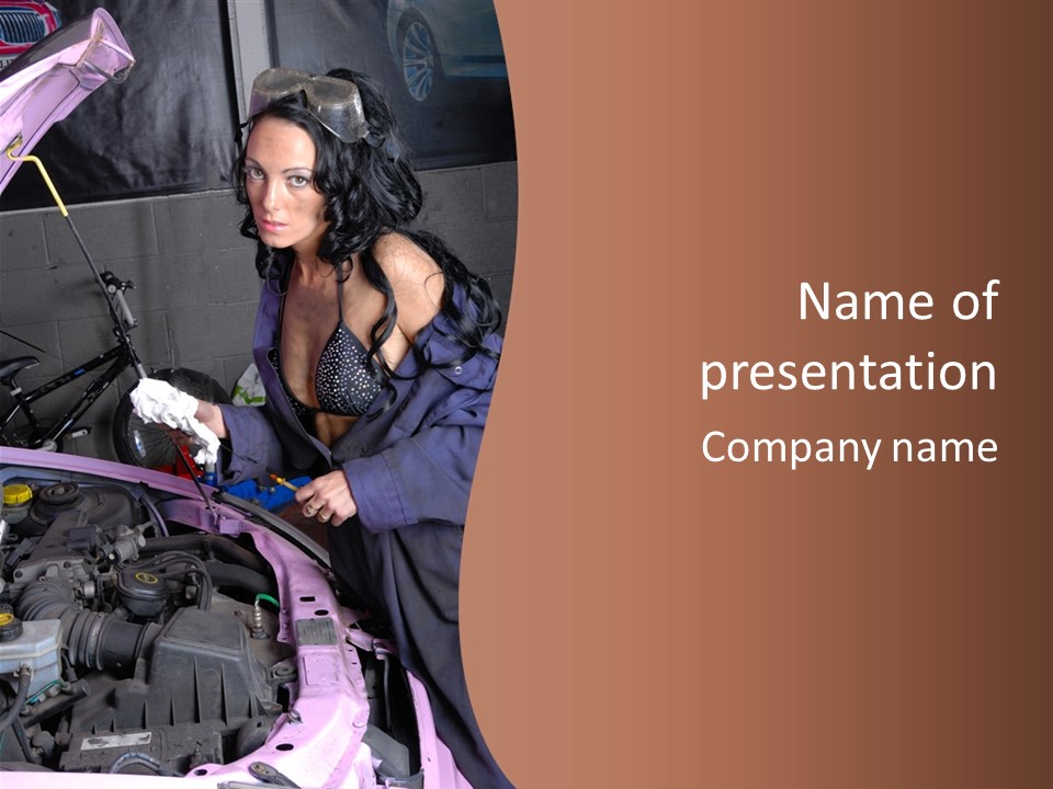 Tool Boots Lingerie PowerPoint Template