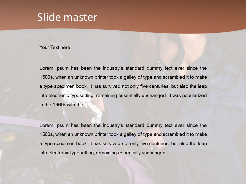 Tool Boots Lingerie PowerPoint Template