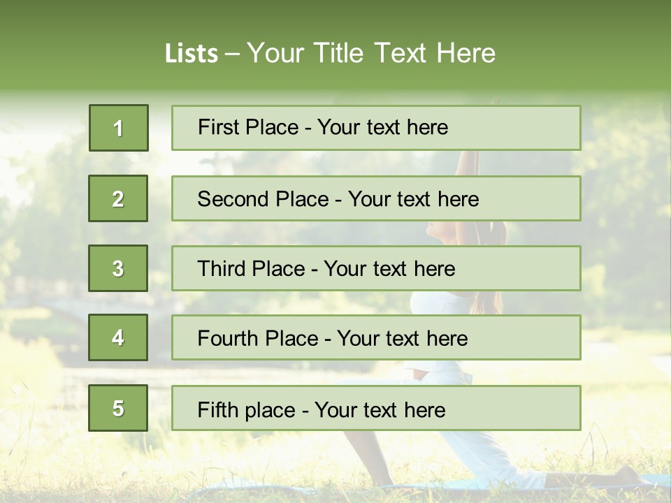 Energy Healthy Fitness PowerPoint Template