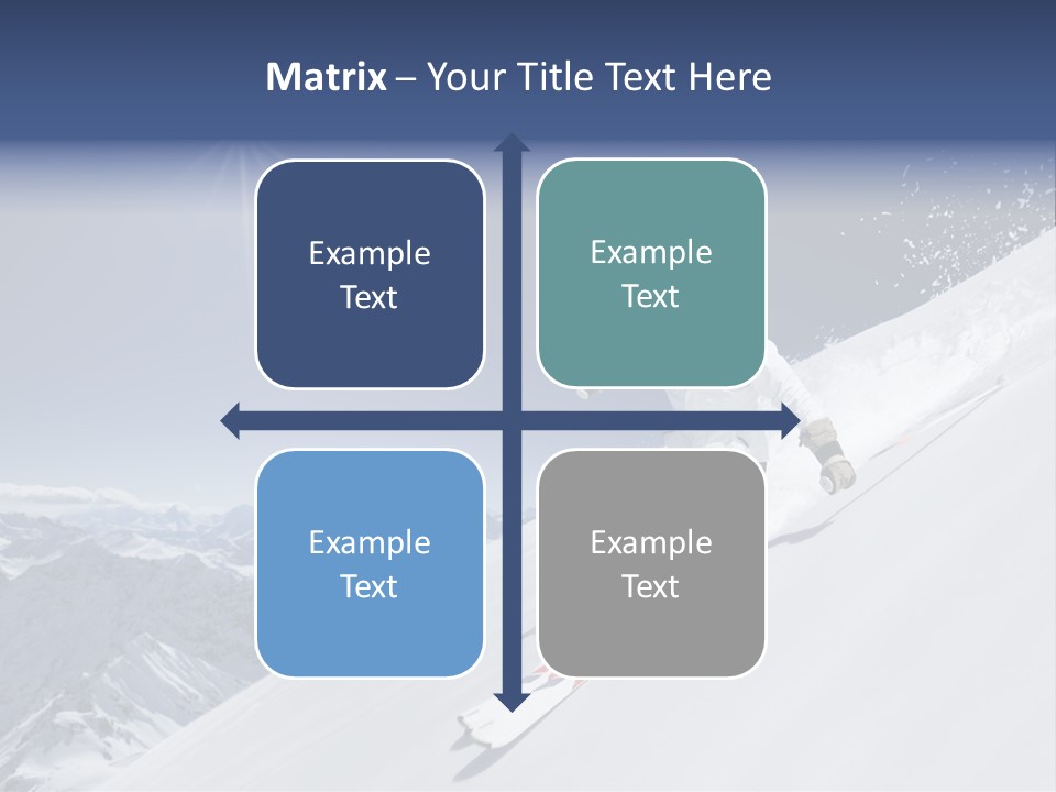 Skiing Schweiz Helmet PowerPoint Template