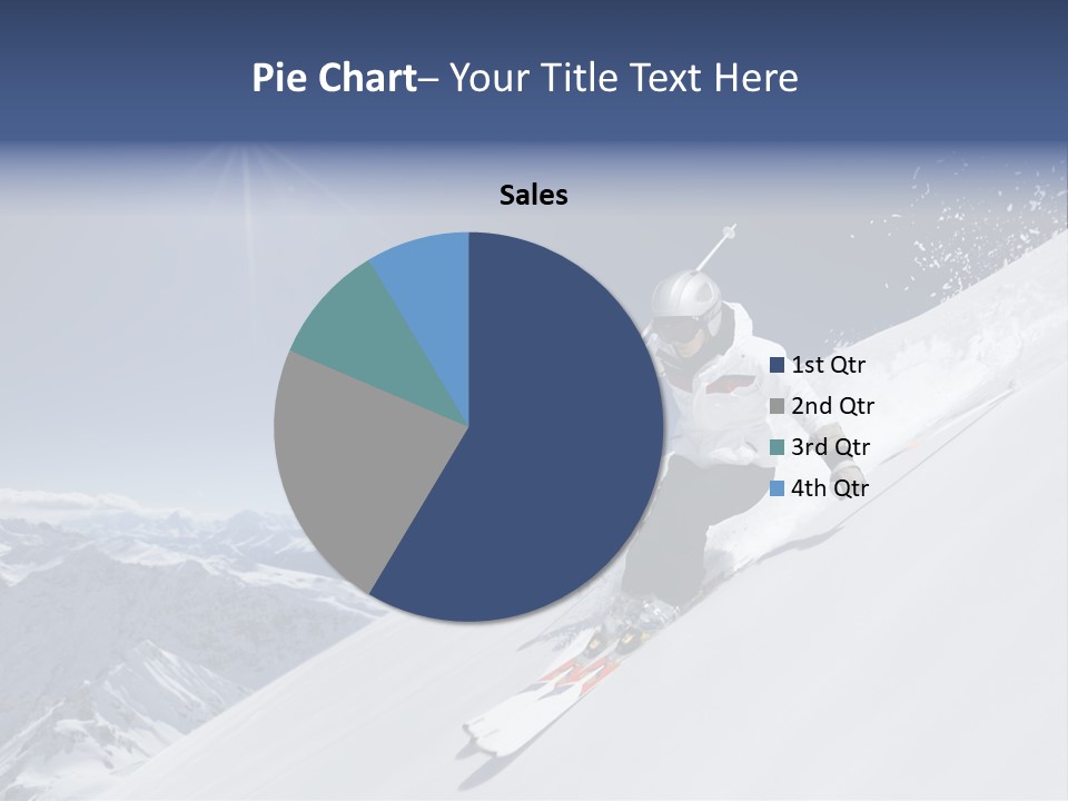 Skiing Schweiz Helmet PowerPoint Template