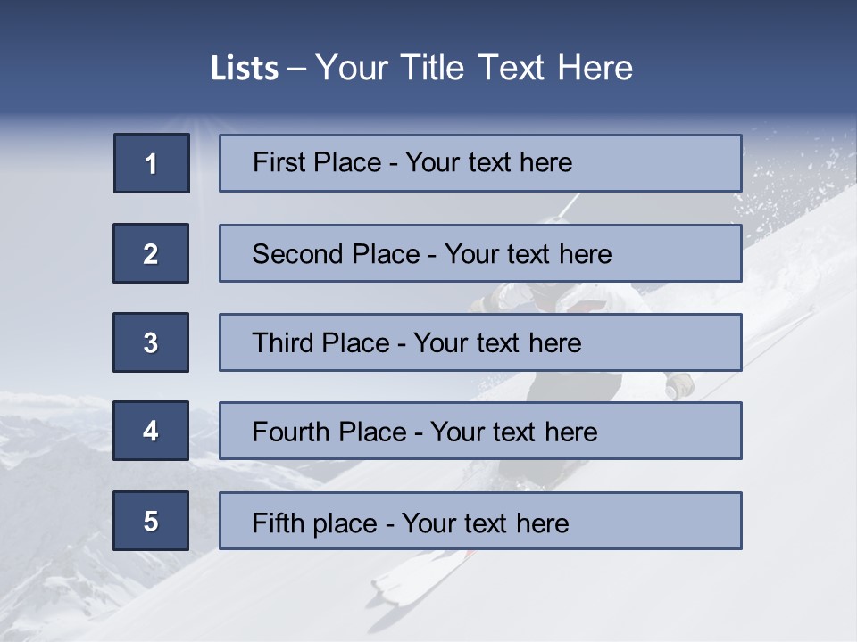 Skiing Schweiz Helmet PowerPoint Template