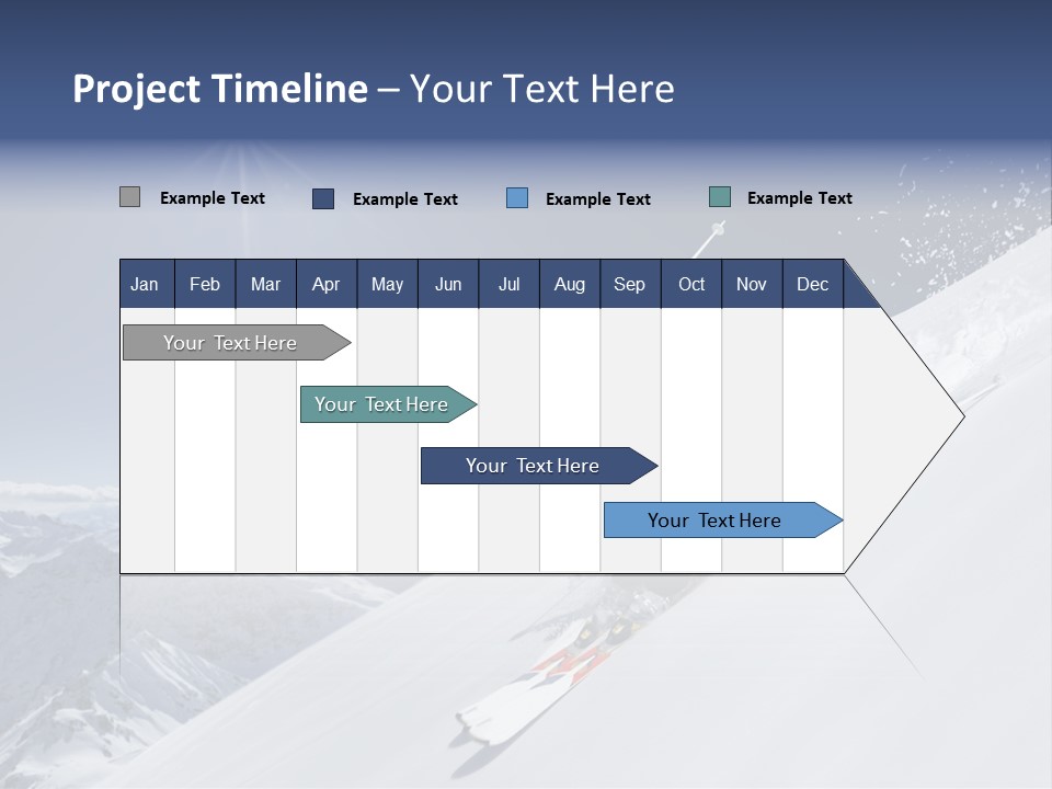 Skiing Schweiz Helmet PowerPoint Template