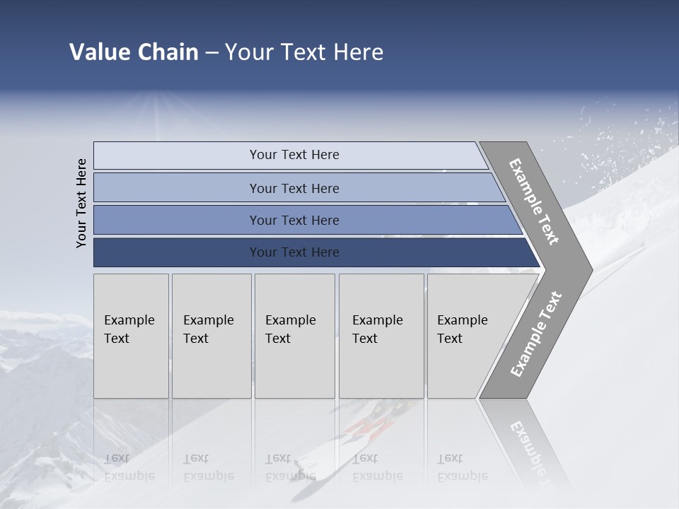 Skiing Schweiz Helmet PowerPoint Template