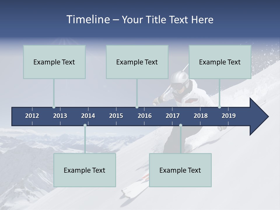Skiing Schweiz Helmet PowerPoint Template