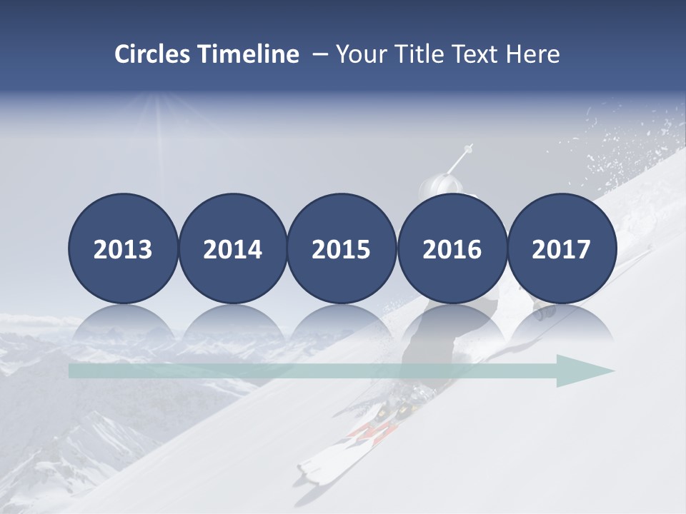 Skiing Schweiz Helmet PowerPoint Template