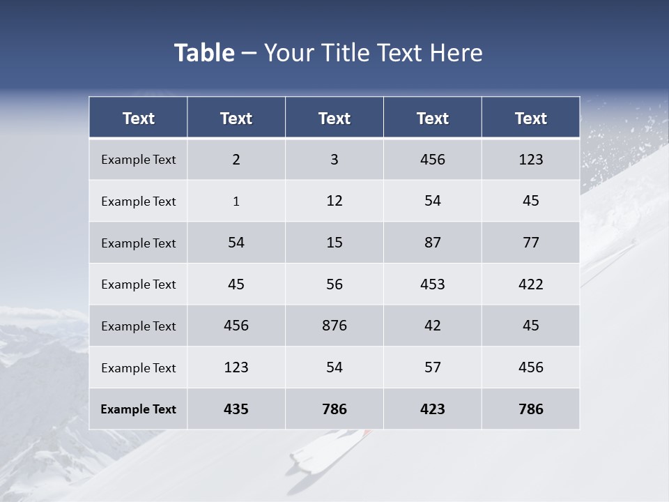 Skiing Schweiz Helmet PowerPoint Template