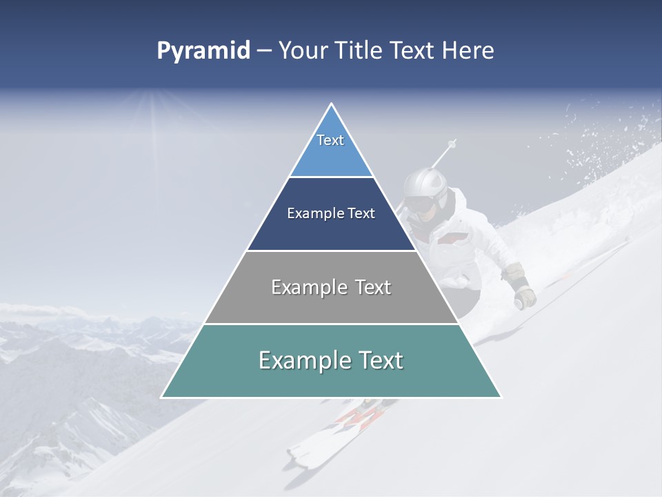 Skiing Schweiz Helmet PowerPoint Template