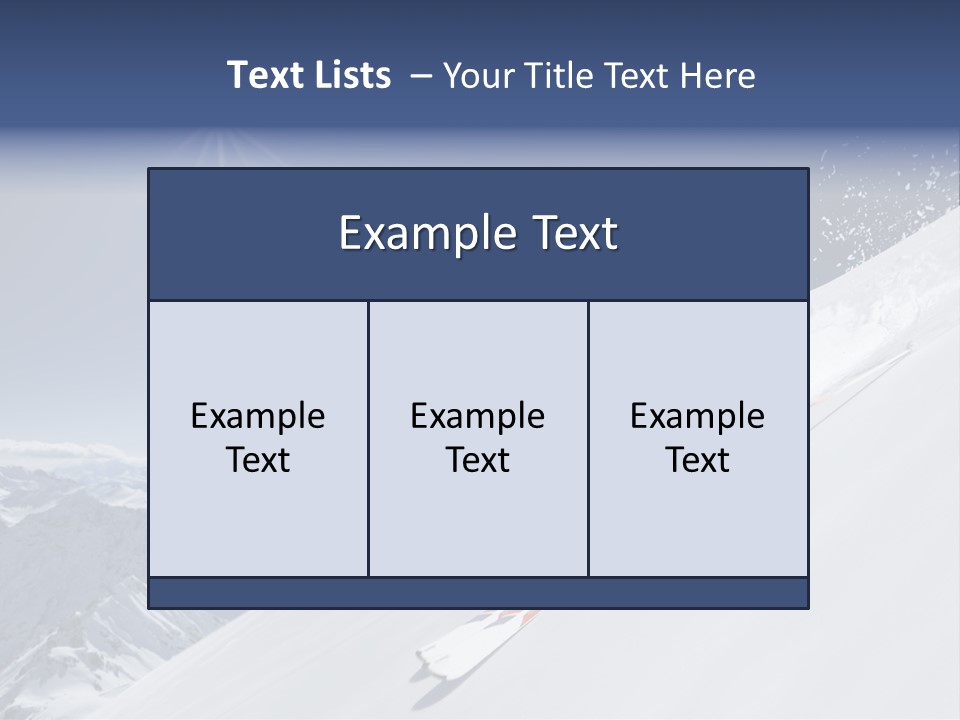 Skiing Schweiz Helmet PowerPoint Template