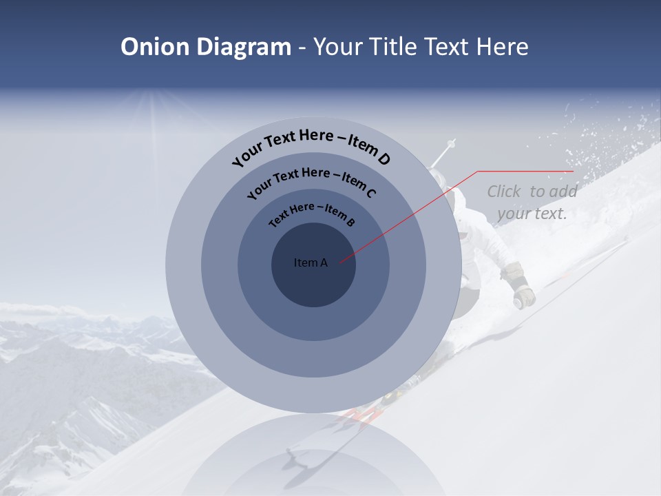 Skiing Schweiz Helmet PowerPoint Template