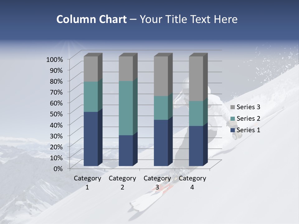 Skiing Schweiz Helmet PowerPoint Template
