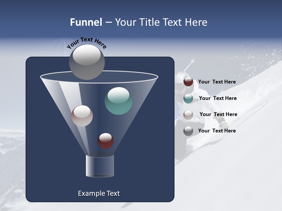 Skiing Schweiz Helmet PowerPoint Template