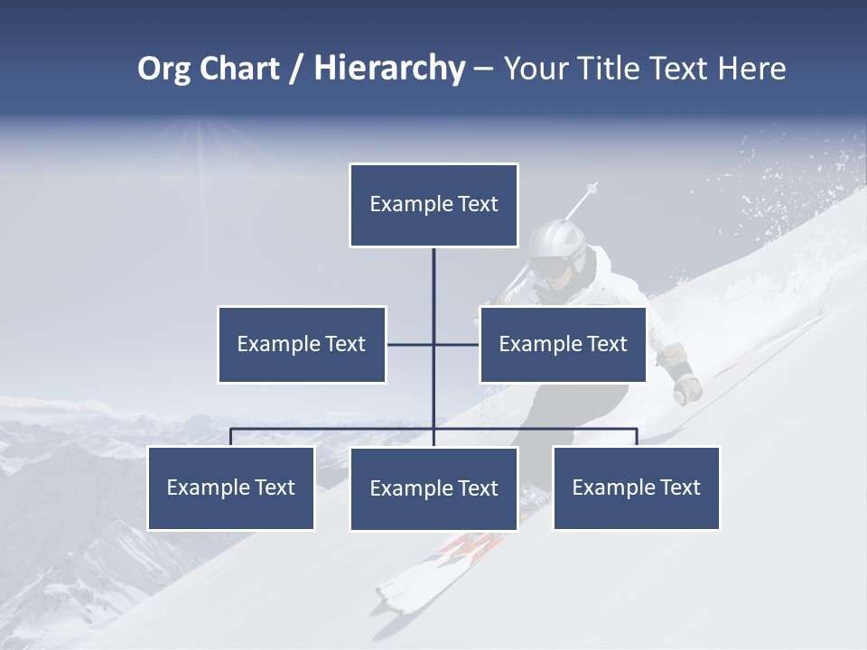 Skiing Schweiz Helmet PowerPoint Template