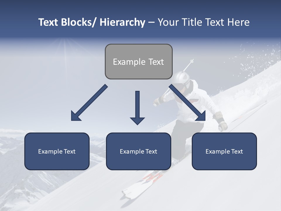 Skiing Schweiz Helmet PowerPoint Template