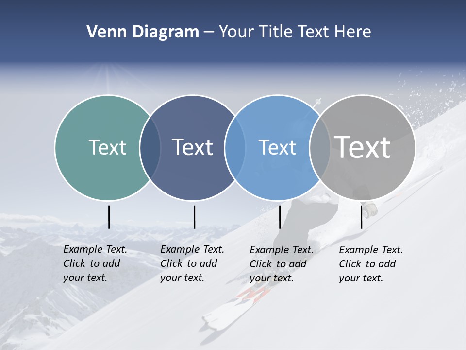 Skiing Schweiz Helmet PowerPoint Template