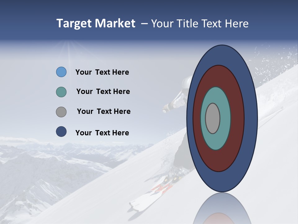 Skiing Schweiz Helmet PowerPoint Template