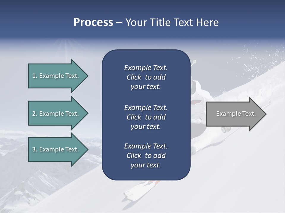 Skiing Schweiz Helmet PowerPoint Template