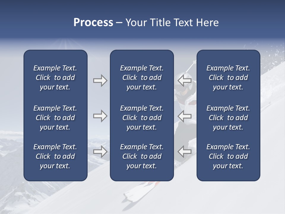 Skiing Schweiz Helmet PowerPoint Template