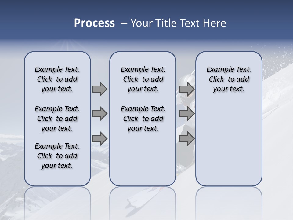 Skiing Schweiz Helmet PowerPoint Template