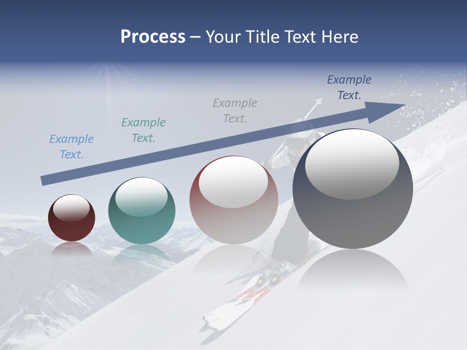 Skiing Schweiz Helmet PowerPoint Template