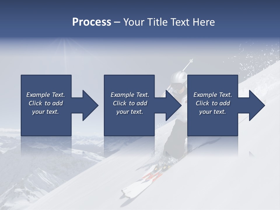Skiing Schweiz Helmet PowerPoint Template