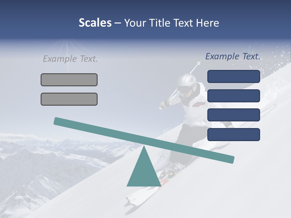 Skiing Schweiz Helmet PowerPoint Template