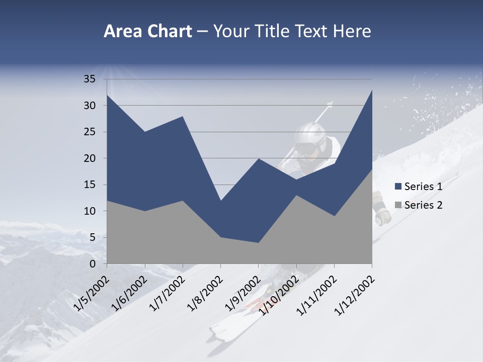 Skiing Schweiz Helmet PowerPoint Template