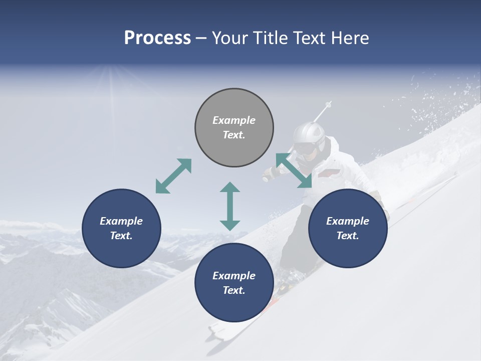 Skiing Schweiz Helmet PowerPoint Template